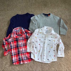 4 Boys Sweaters and Button-Up Shirts - 18 months